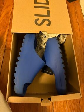 Yeezy Blue Slide Sandals